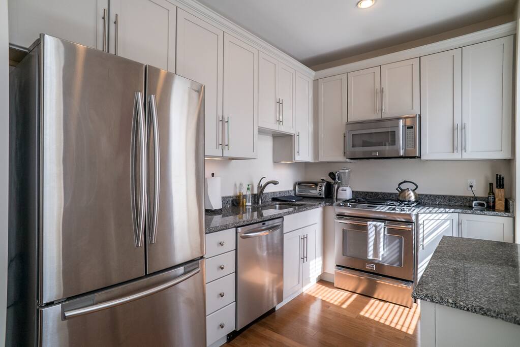 Sunny modern kitchen