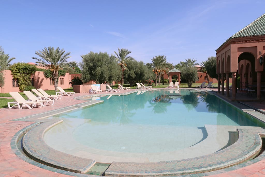 You enjoy TWO pools : The first - XXL - 30+ meters long is shared with other villas, and YOUR OWN POOL, in your own courtyard, is TOTALLY PRIVATE, NOT OVERLOOKED AT ALL.