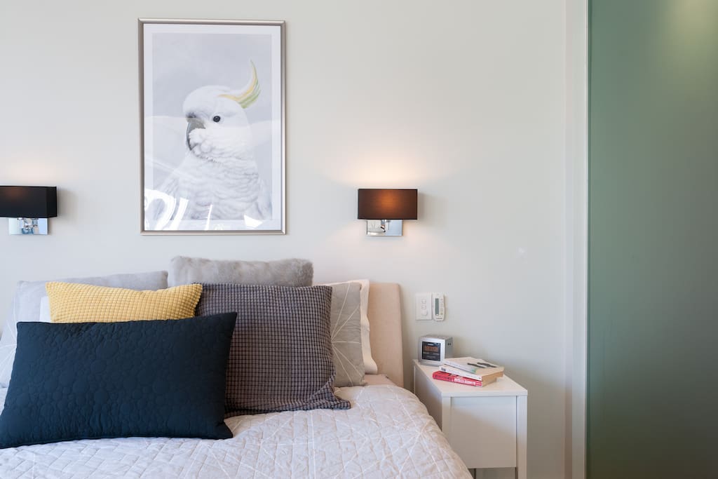 Control lighting and heating/ airc con from the bed side