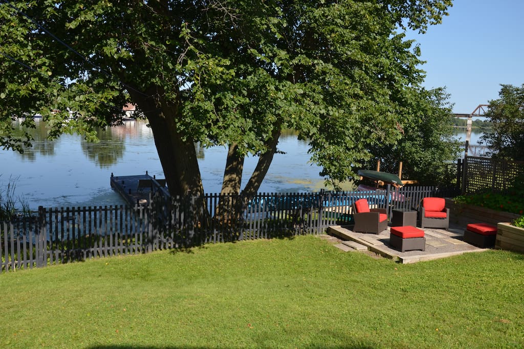 What a view! Sit back and relax in our beautiful backyard.