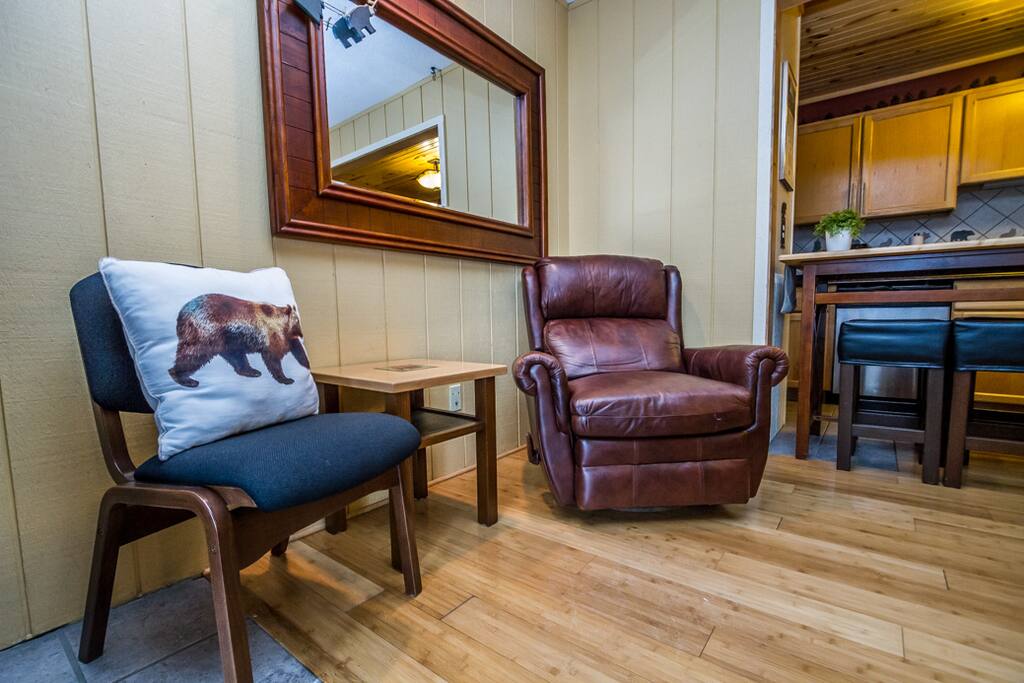 Additional seating in the living room means there`s room for the whole family to sit back and enjoy.