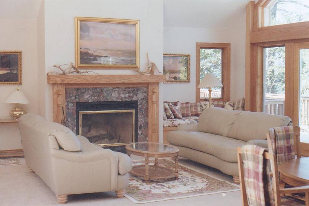 Great Room Wood Fireplace