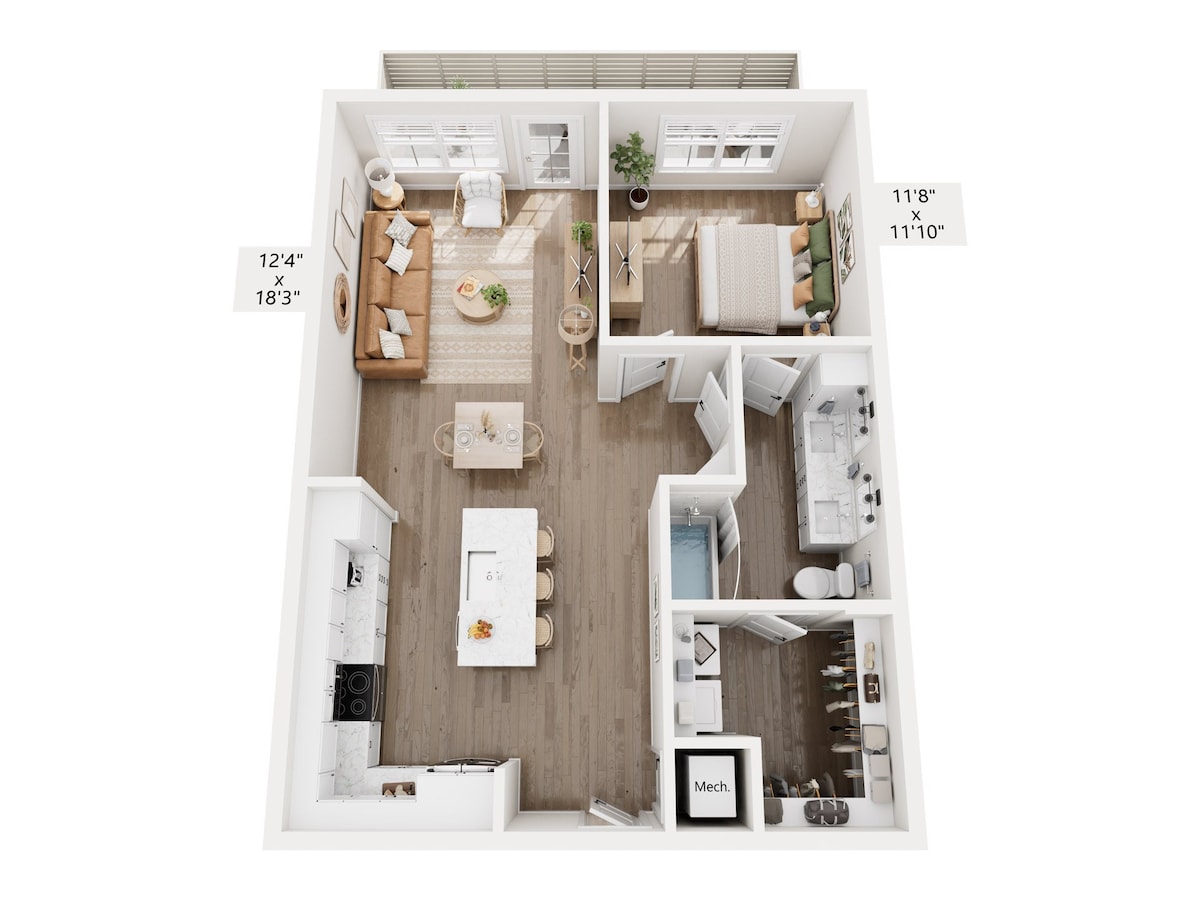 Plano de A3, que muestra 1 habitación