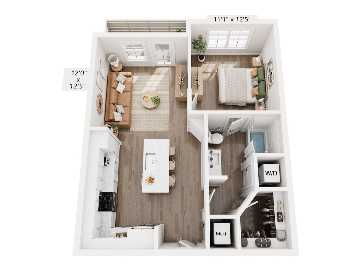 Plano de A1, que muestra 1 habitación