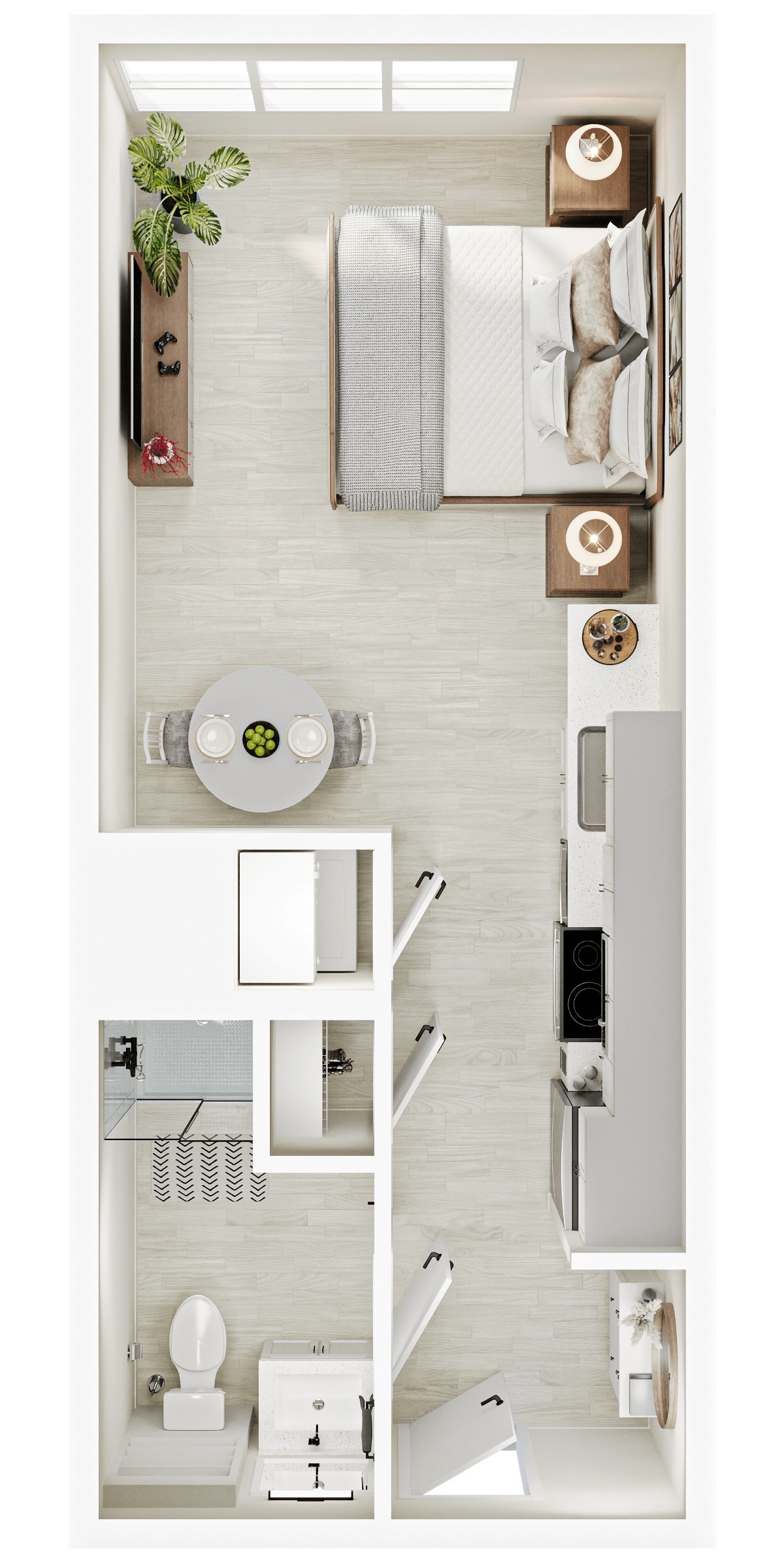 Floorplan diagram for S1, showing Studio