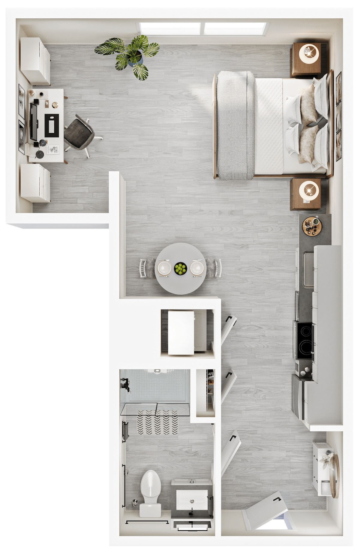 Floorplan diagram for S3, showing Studio