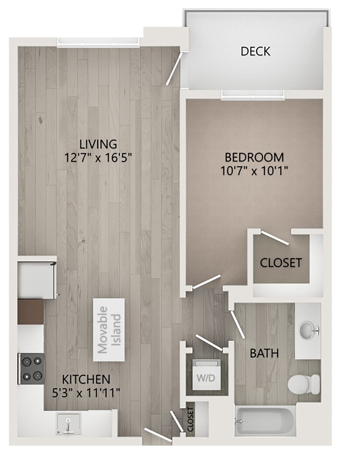 Grundrissdiagramm für Dali zeigt 1 Schlafzimmer