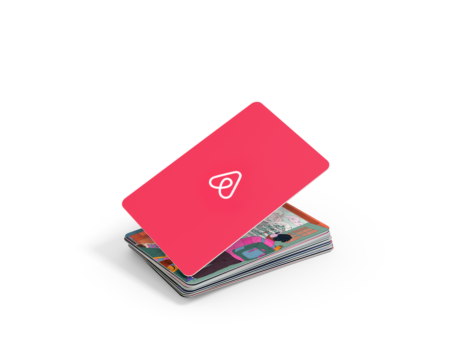 Pile de cartes cadeaux Airbnb