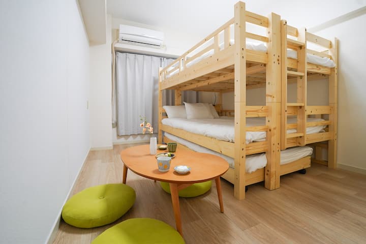 Watanabe 12m｜airport 17m｜sleeps 4｜projector - 506 - Fukuoka