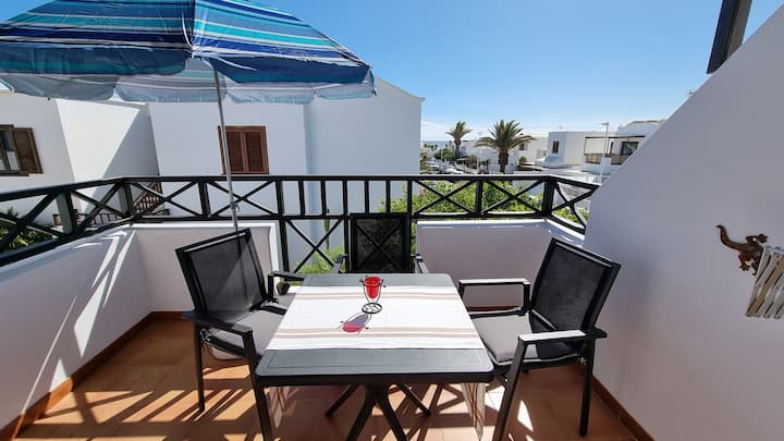 Casa Palme 36 Bungalow Right On The Beach Pool Fiber-optic Wi-fi - Lanzarote