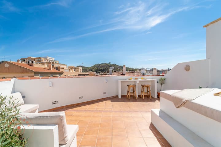 Casa La Terraza With Big Rooftop Terrace - Takecar - Málaga