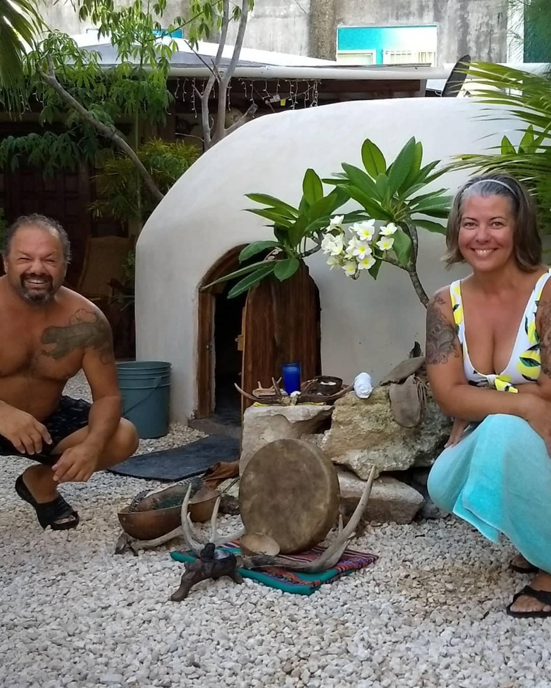 Iċ-Ċerimonja ta' Temazcal, ġewwa Playa del Carmen