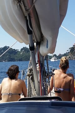 Плавайте в залива Портофино
