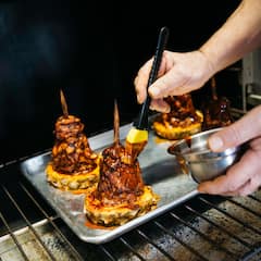 Make tacos al pastor with a chef