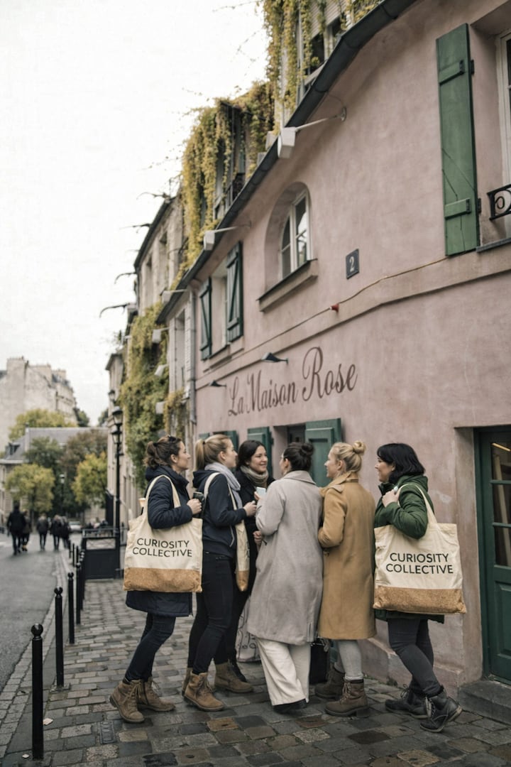 希少　1970's　ポストモダン　フレンチポップ　アーチ　ルーバー　キャビネット Top Croissants of Montmartre --Sweet & Savory Walk · ☆4.94