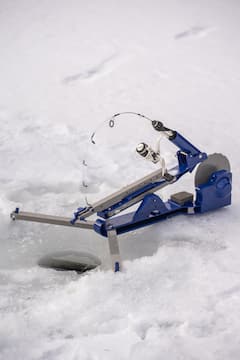 Ice Fishing with a Canadian