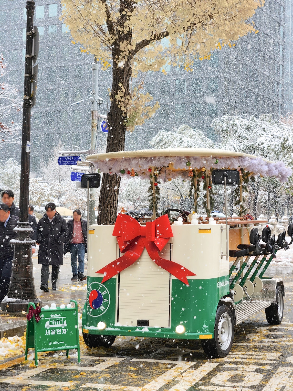 Ride the winter tram
