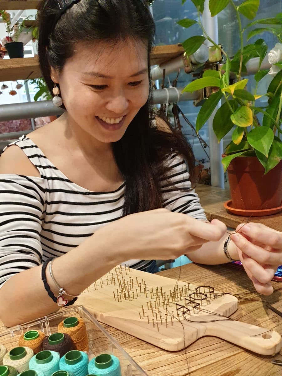 Craft string art with a local artisan