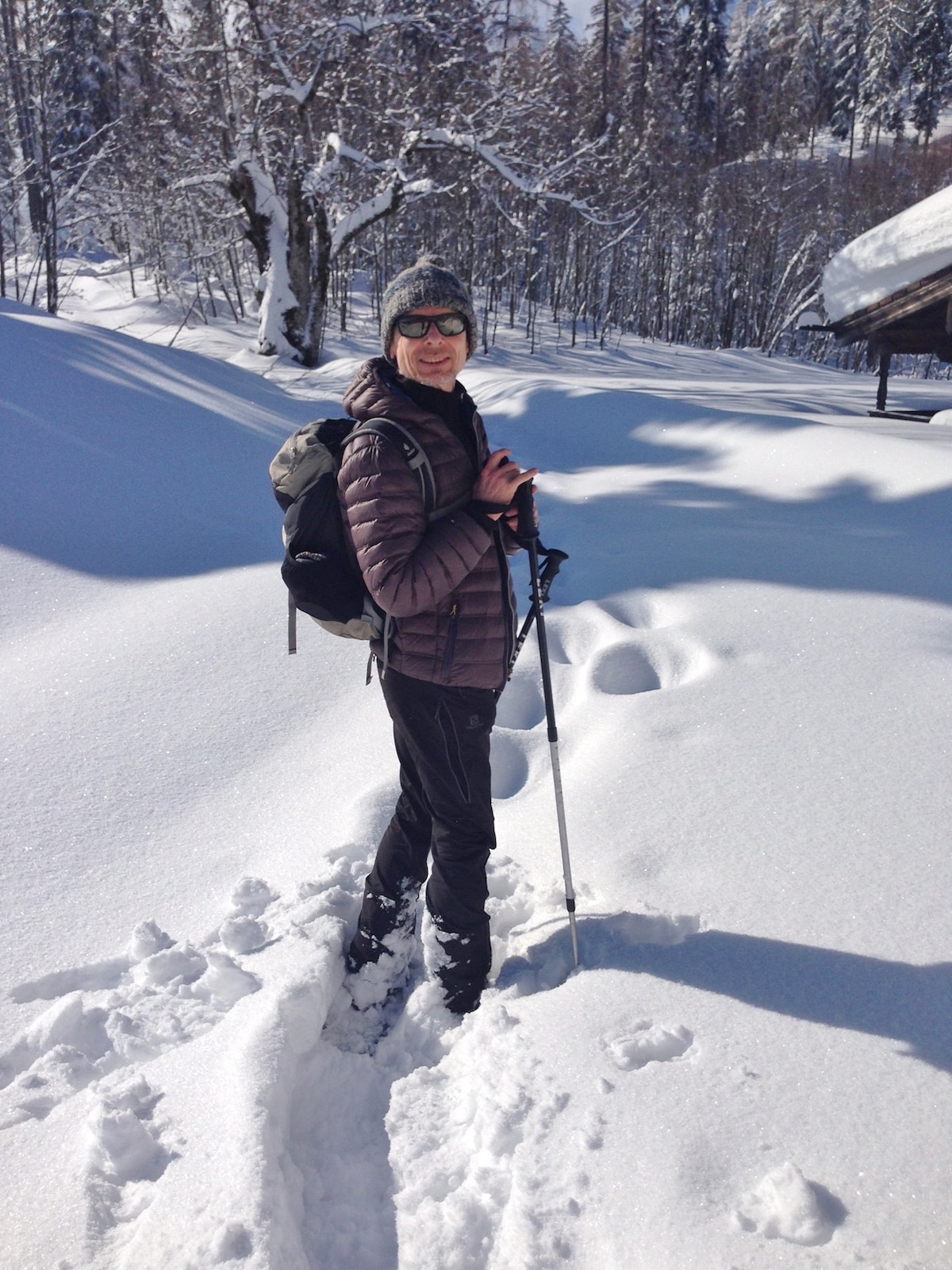 Hike to Hohe Asten in snowshoes