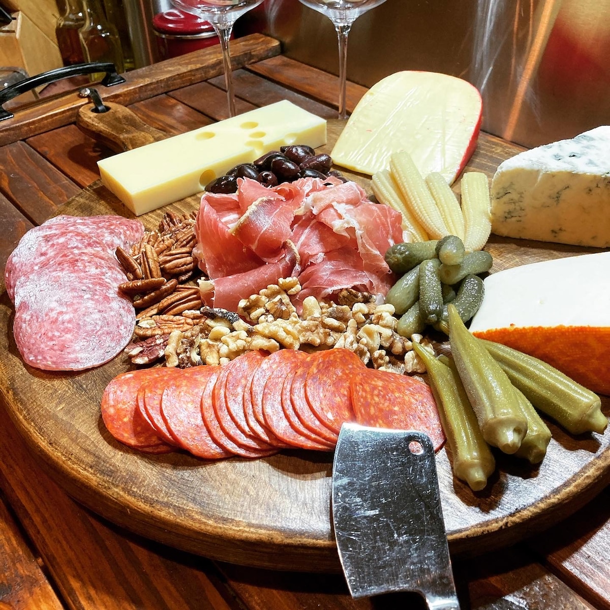 Make fresh bread and butter at a local farm
