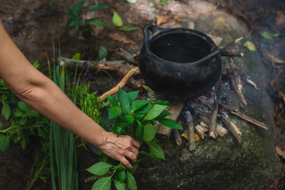 Baño medicinal y energético al aire libre