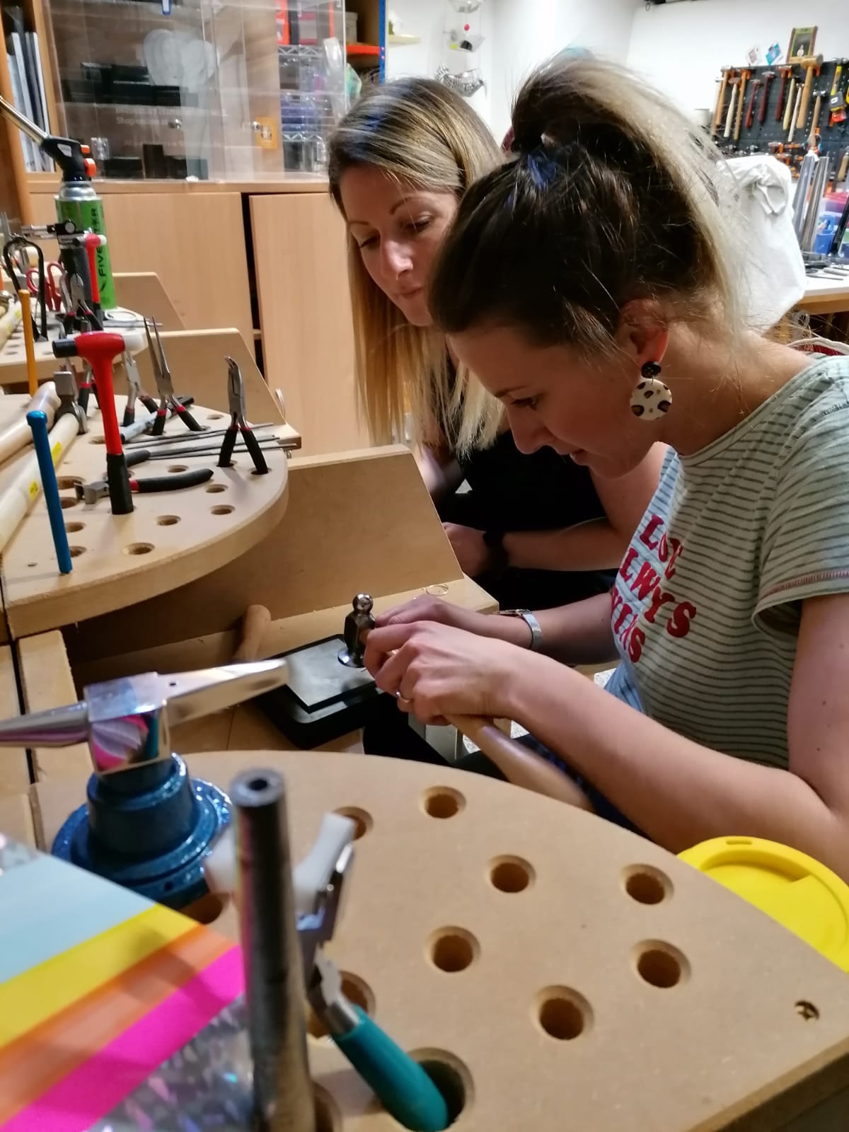 Learn to make stacking rings or a bangle