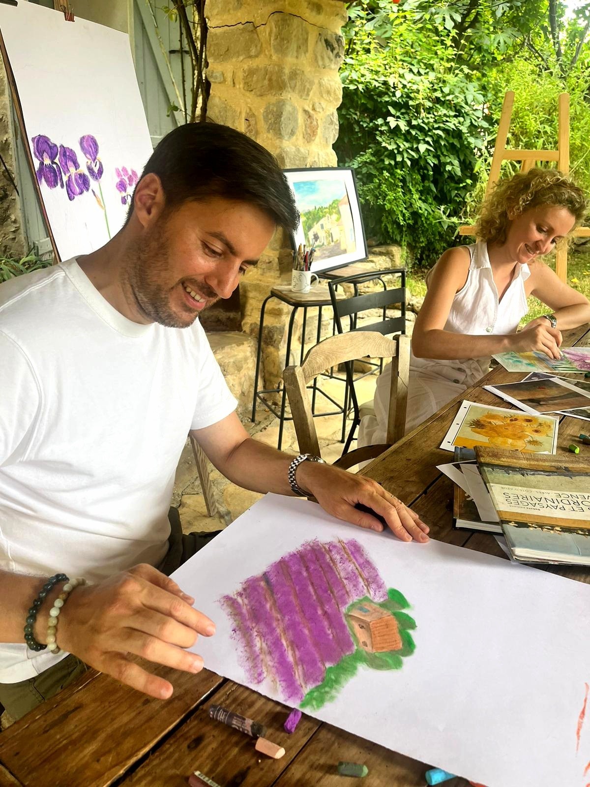 Learn pastel oil technique