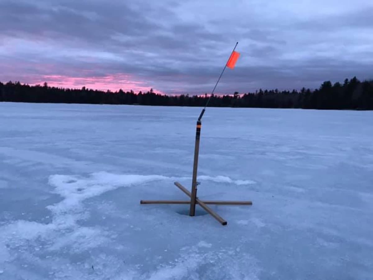 Ice fish in Bangor, Maine
