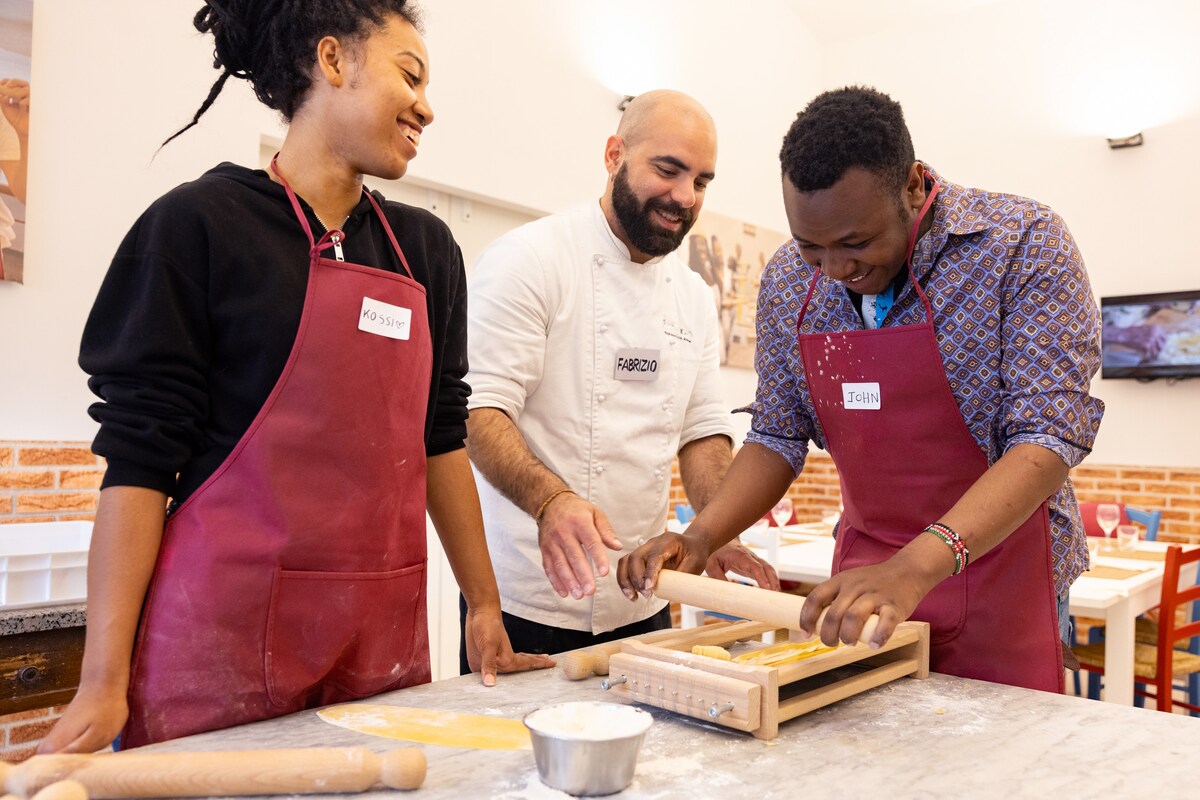 Learn to shape and cook pasta next to the Pantheon
