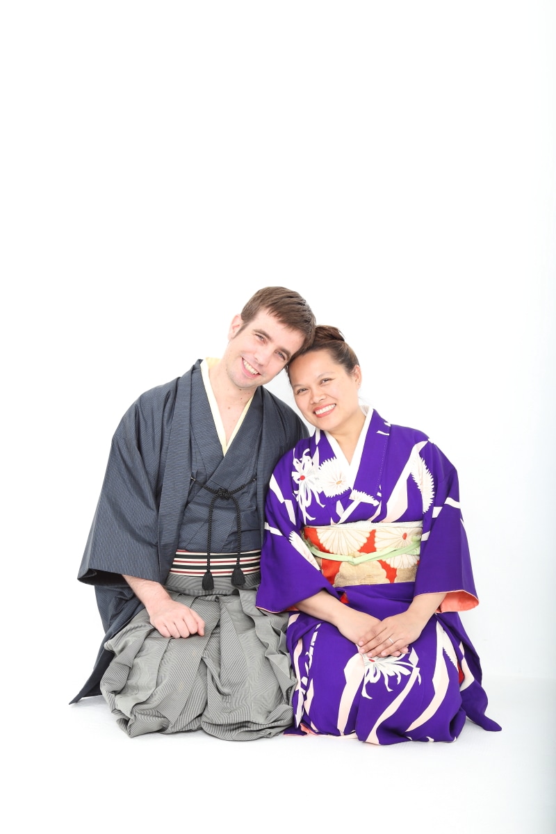 Have a kimono photoshoot in a private studio