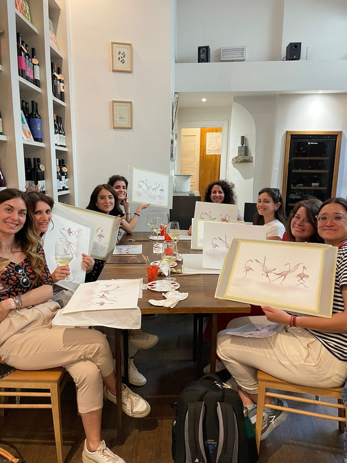 „Sip and Dip“ საღებავი ღვინით