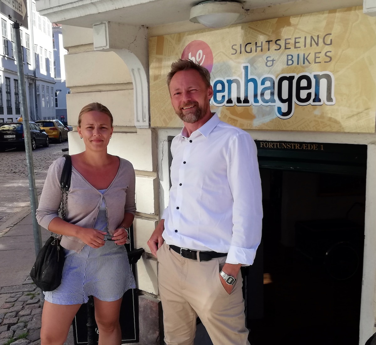Das moderne Kopenhagen mit dem Fahrrad