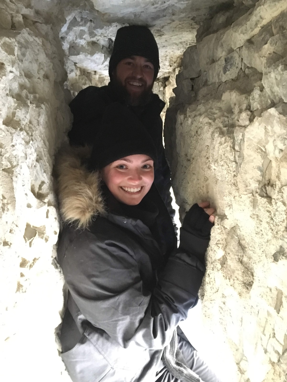 Hike through a water-sculpted canyon