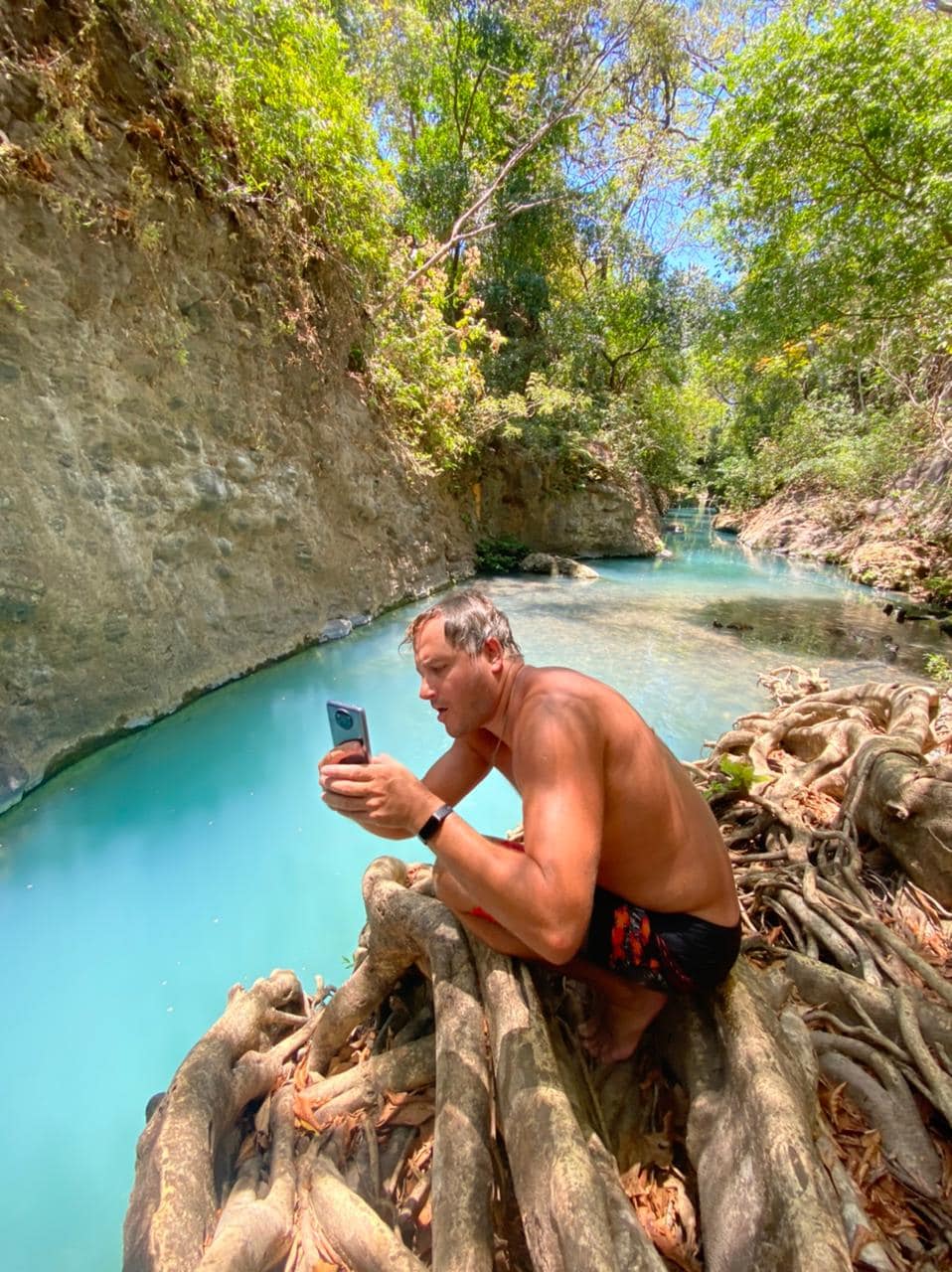 Hike and swim to three waterfalls in Costa Rica
