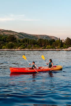Kayak de mer au coucher du soleil à Dubrovnik