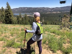 Hike to view sunset views Big Bear Valley