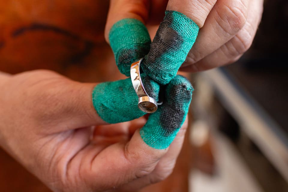 Make a Mexican Opal Silver Ring
