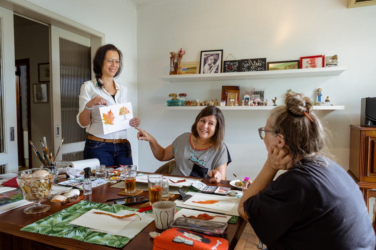 Learn to paint with watercolors