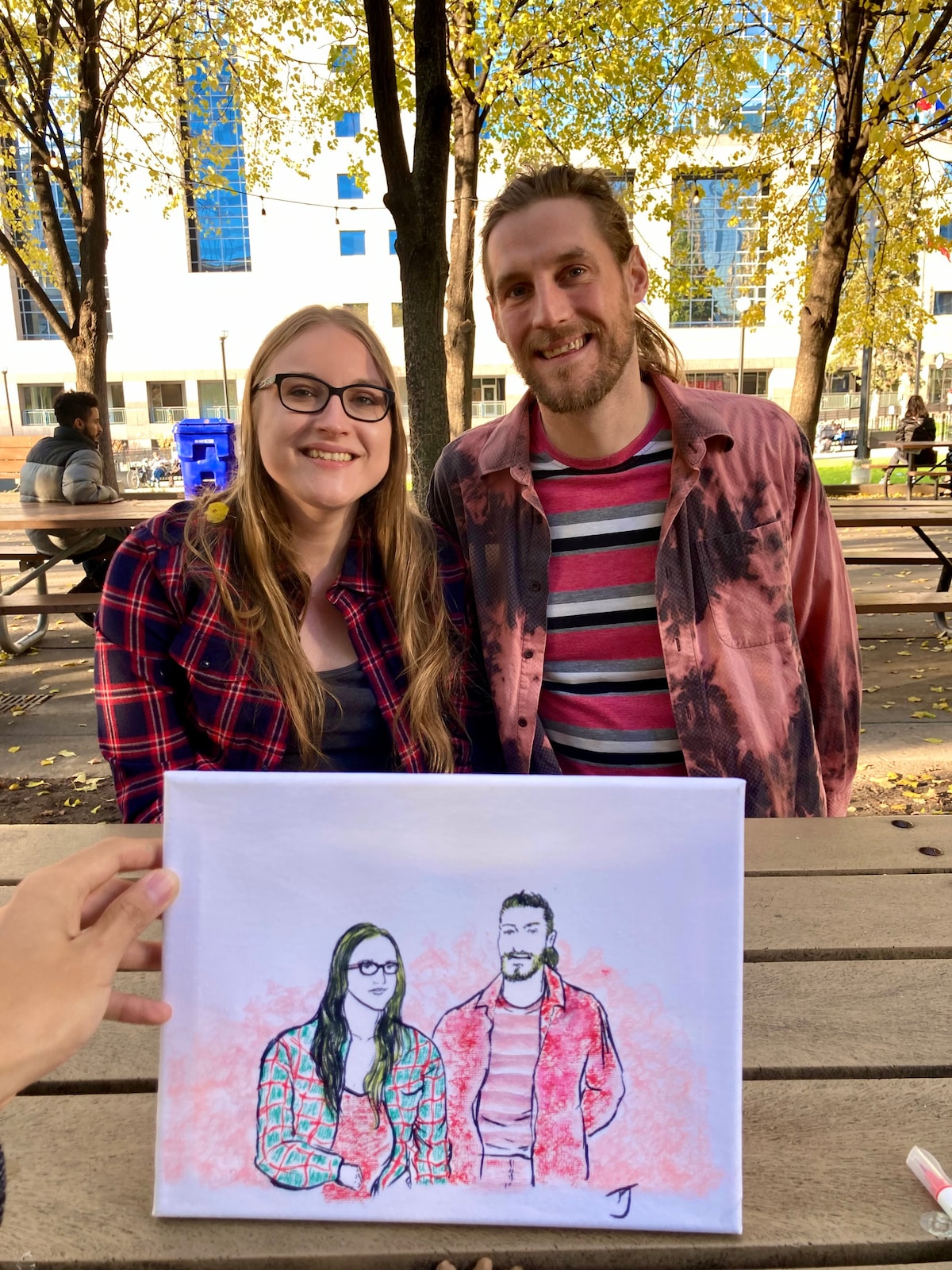 Pose for a watercolor portrait