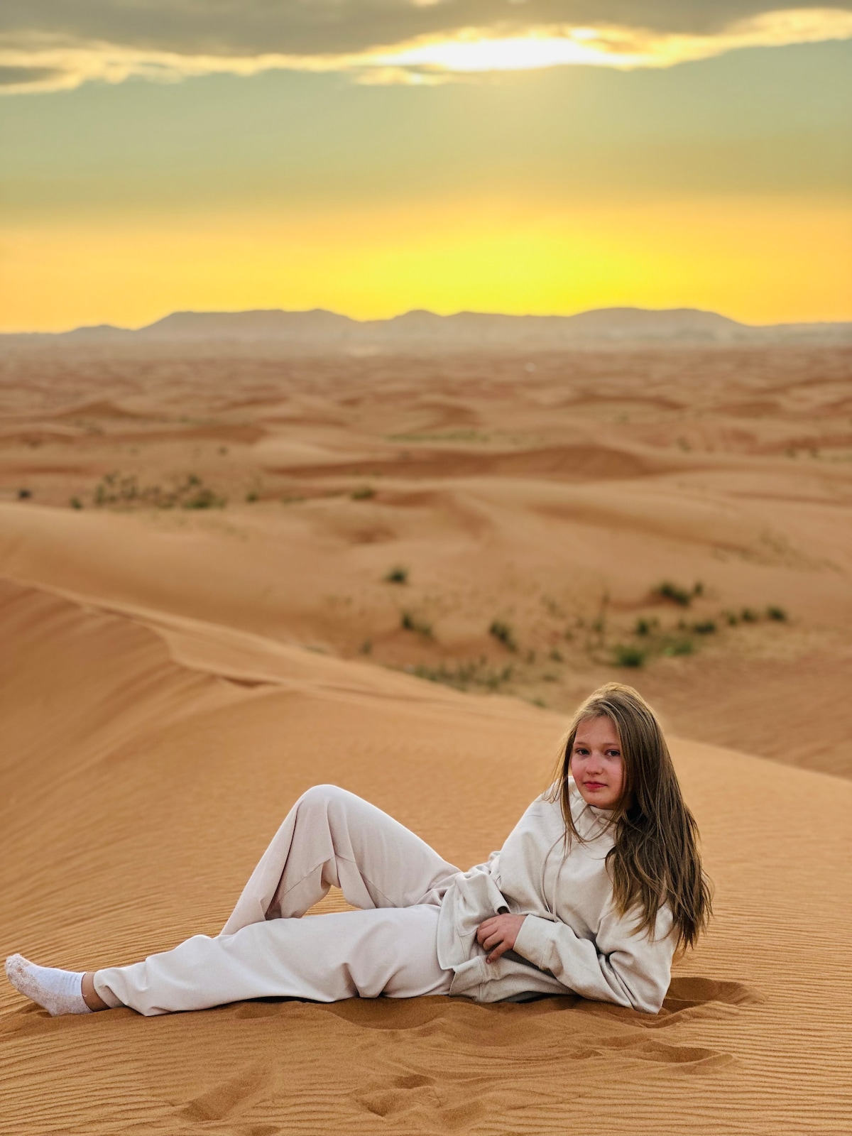 Immerse yourself in a serene desert safari