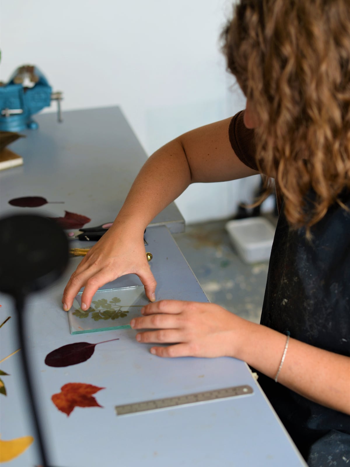 Craft wildflower and copper foiling art