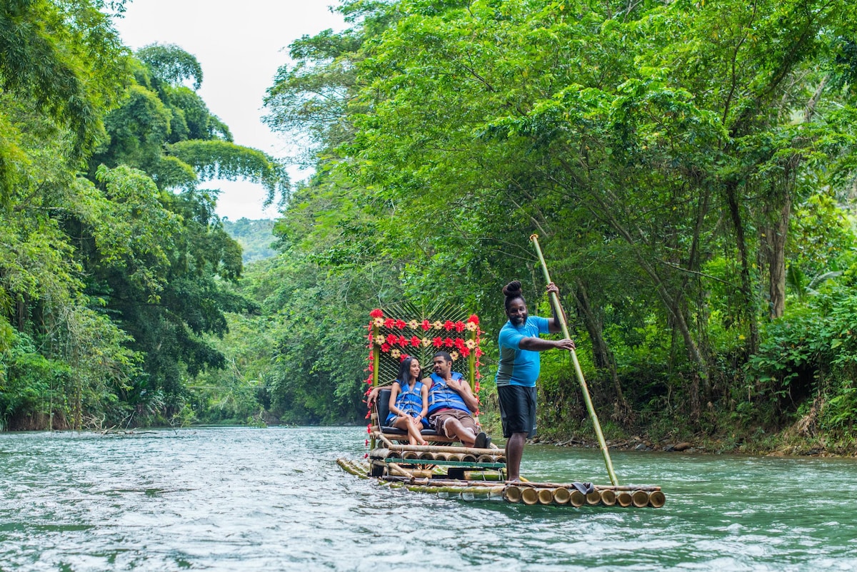 Lethe bamboo rafting with Limestone foot Massage