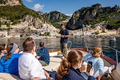La Costiera amalfitana da Sorrento con un marinaio del luogo