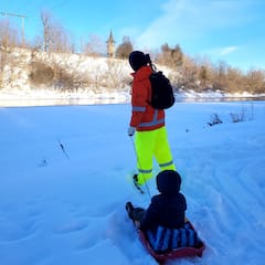 Paseo con raquetas de nieve por el histórico Grand River