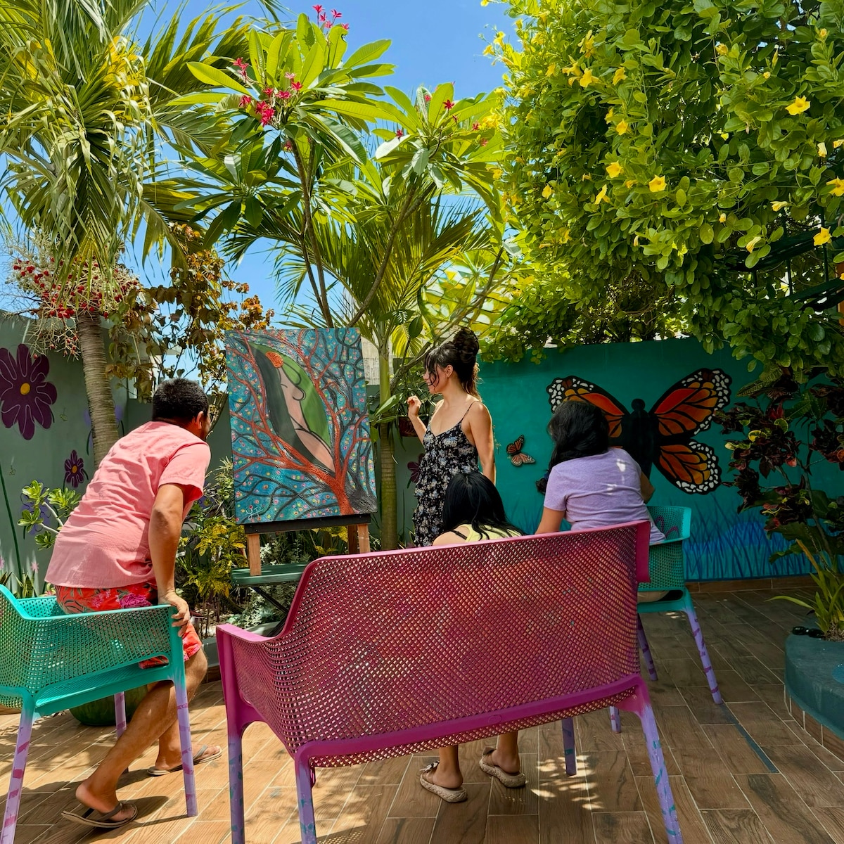 Create works of art inspired by imaginary worlds