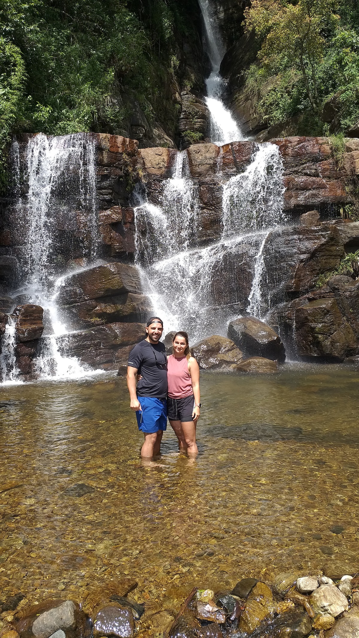 Dive into waterfalls in kandy