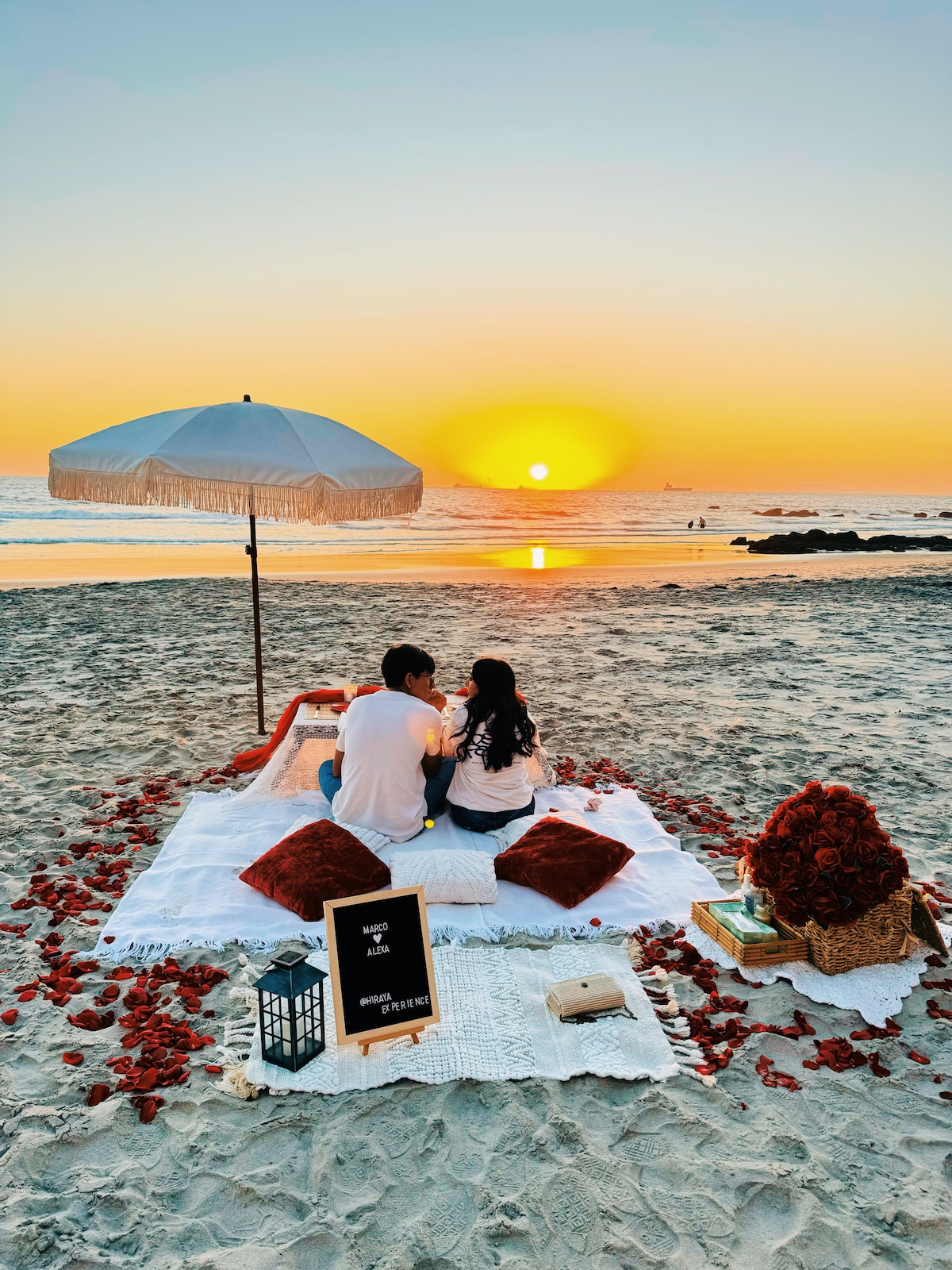 Romantic Picnic By the Beach