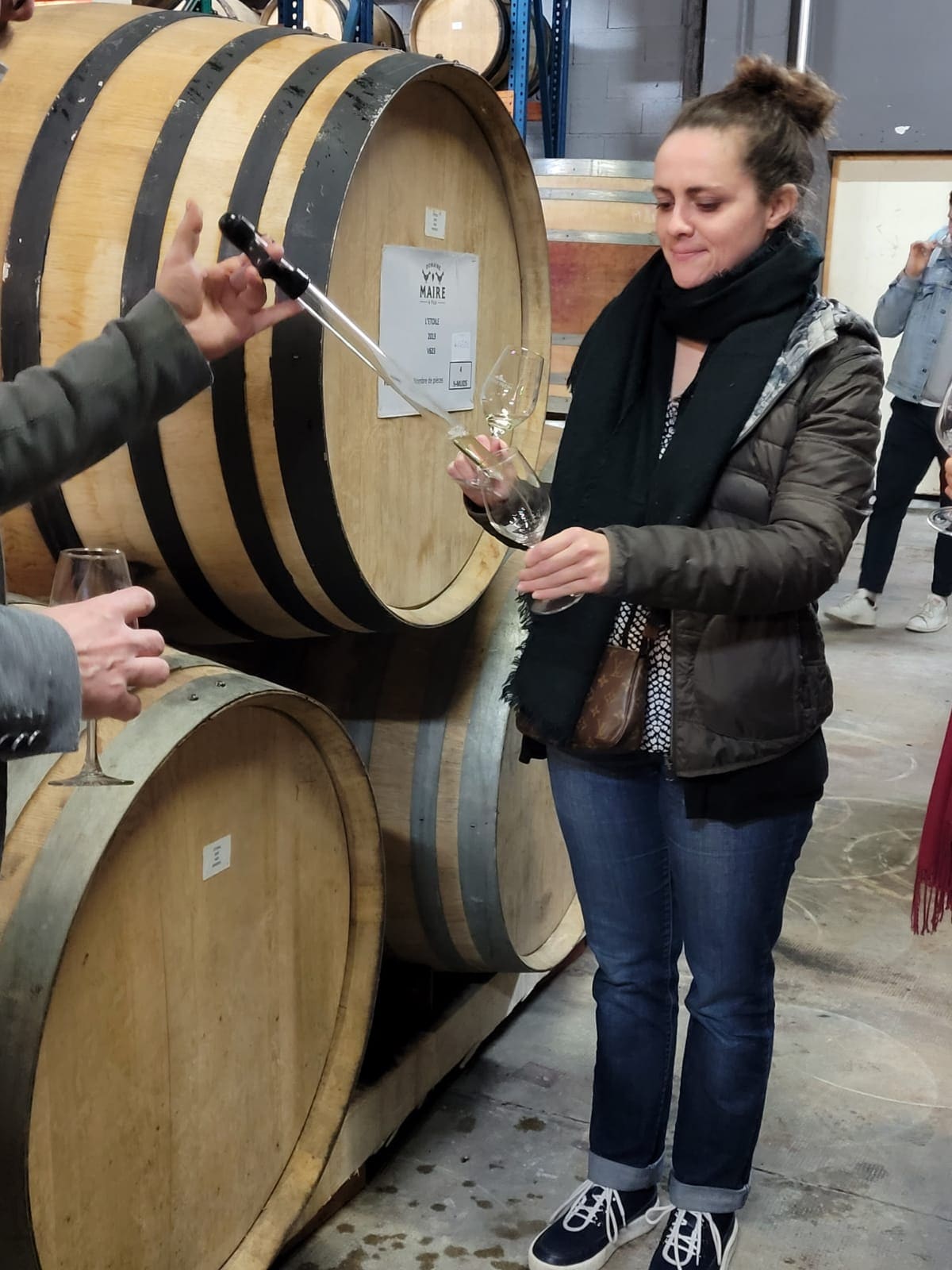 Burgundy wine and cheese tasting