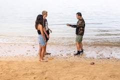 Chasse sous-marine sur un récif hawaïen pour débutants
