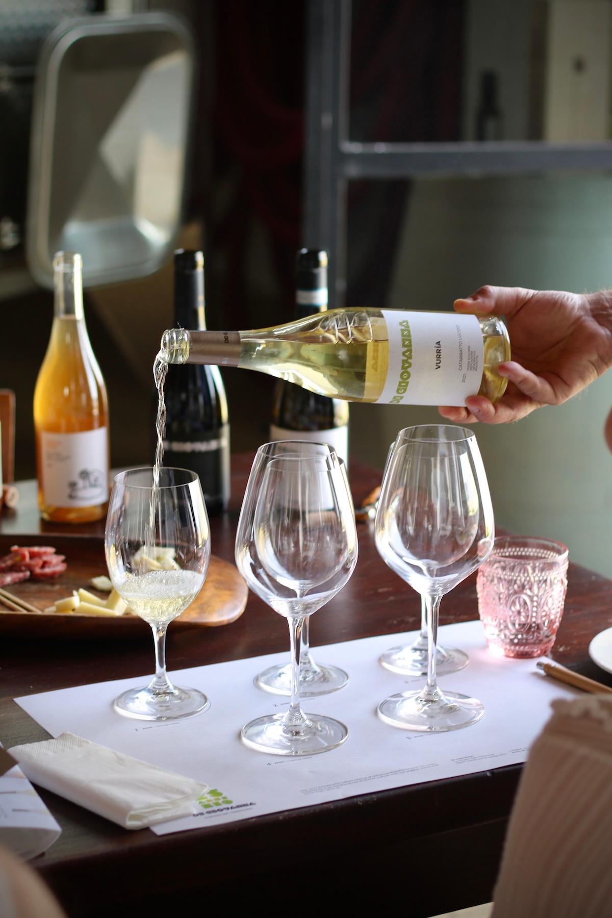 Experience a tasting at a vineyard